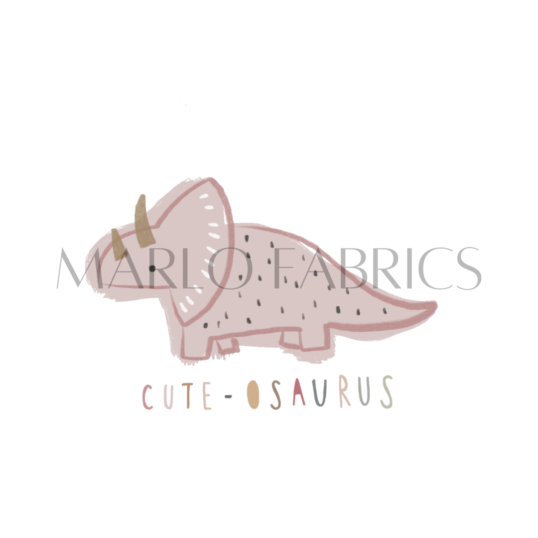 Cute-osaurus - Pink - Heat Transfer - IN STOCK