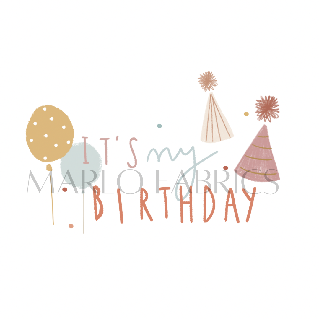Its my Birthday - Pink - Heat Transfer