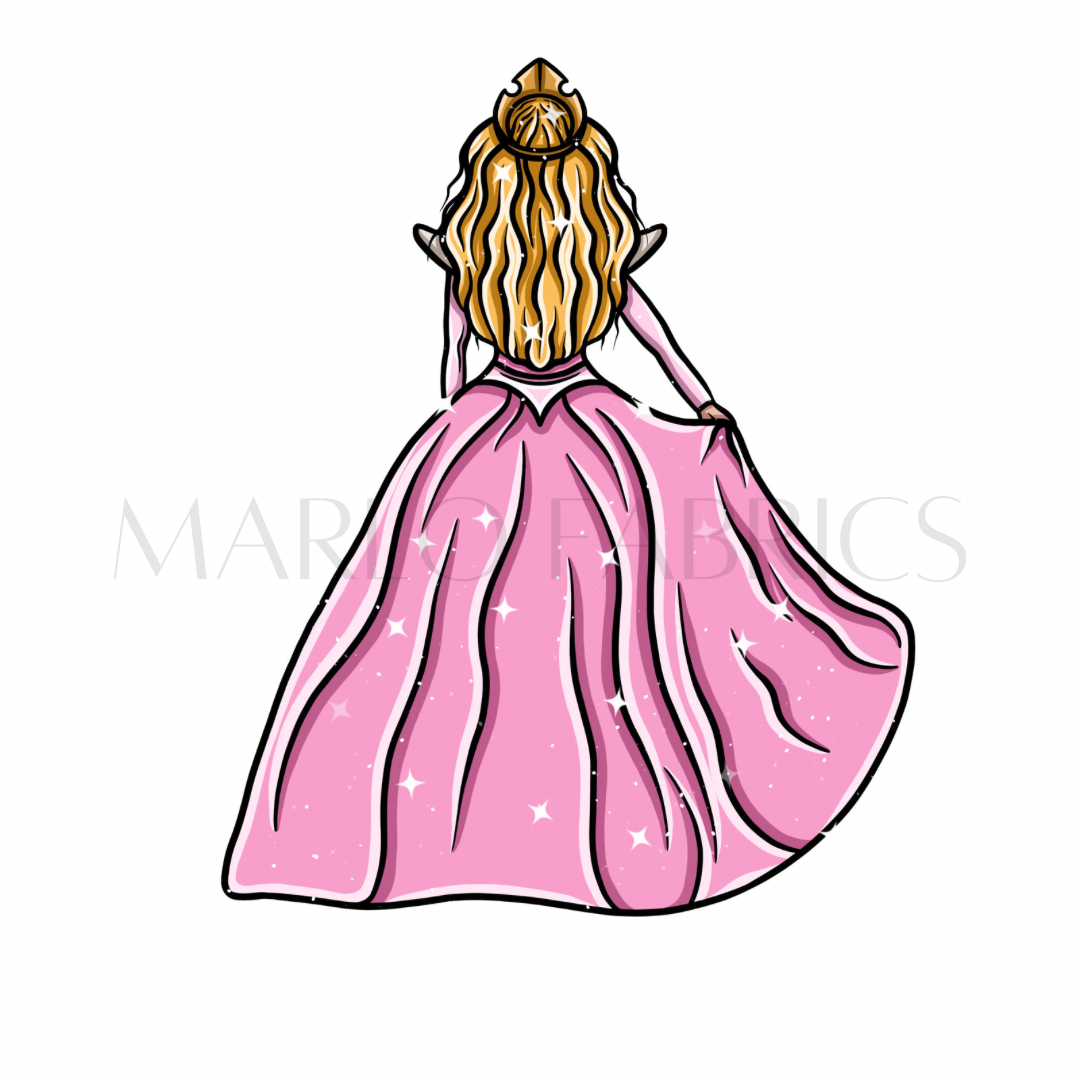 Sleeping Princess - Pink - Heat Transfer