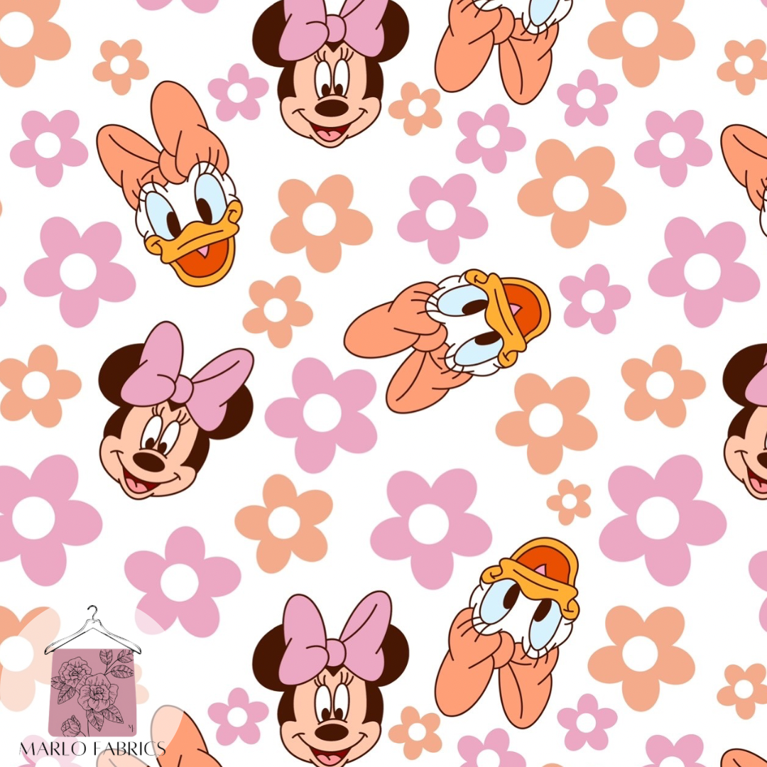 Retro Flowers Mouse & Friend - Pre Order 737