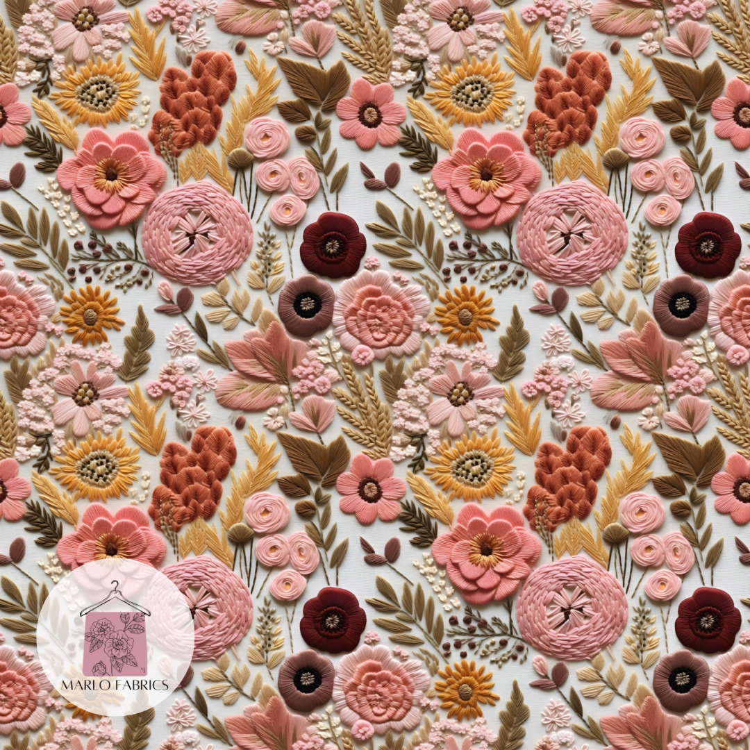 Vintage Embroidery Floral - Pre Order 363