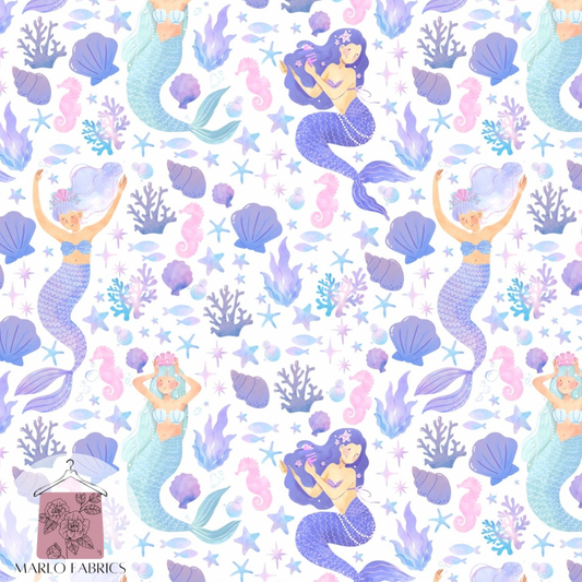Lilac Mermaids - White- Pre Order 839