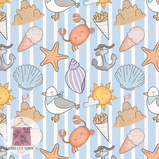 Seaside Stripes - Blue - Pre Order 511