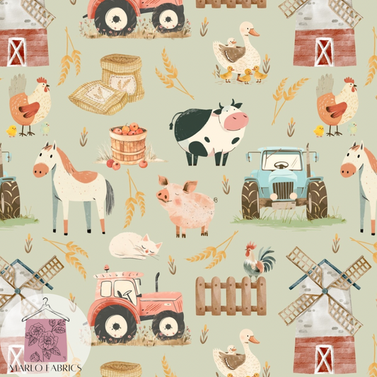 Farm Yard - Sage - Pre Order 832