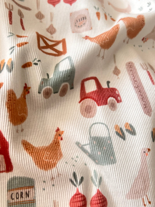 2mm Ribbed Cotton Jersey - Pre Order