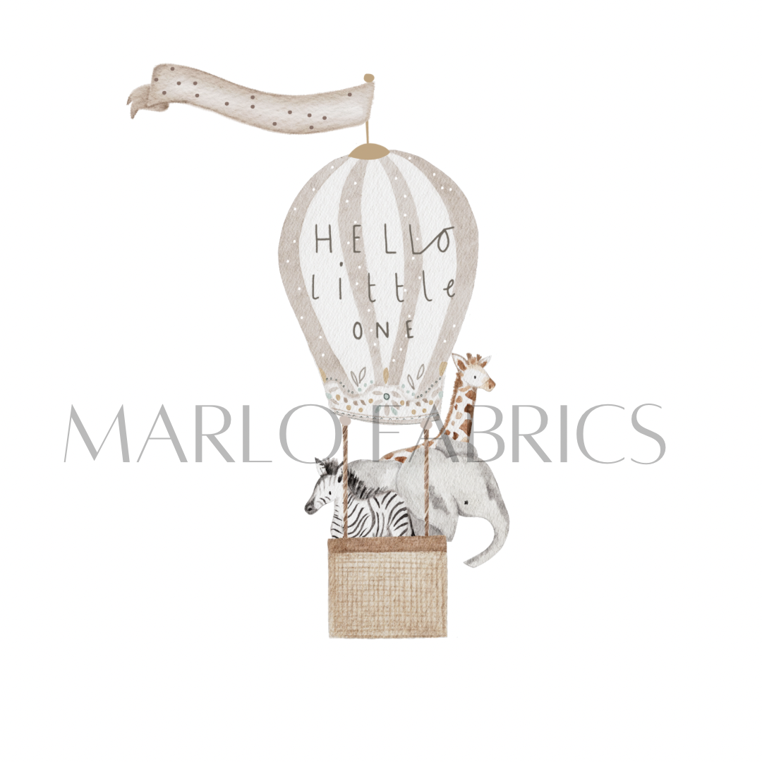 Hello Little One - Balloon - Heat Transfer