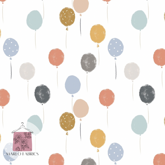 Birthday Balloons- White - Pre Order 559