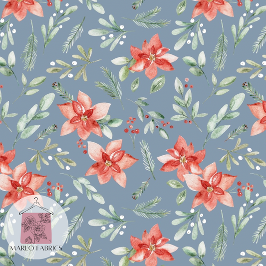 Poinsettia - Cornflower - Pre Order 590