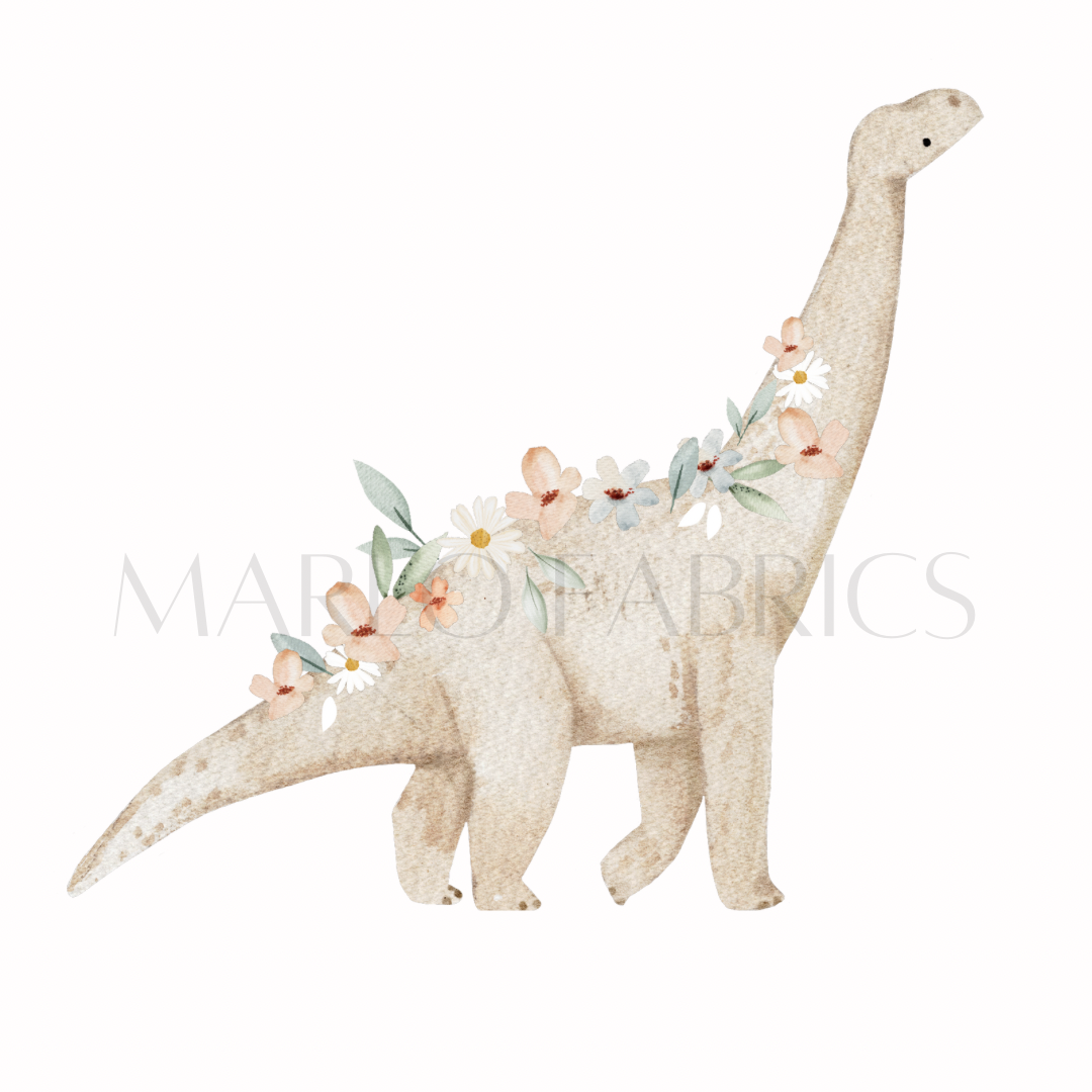 Floral Dino  - Heat Transfer