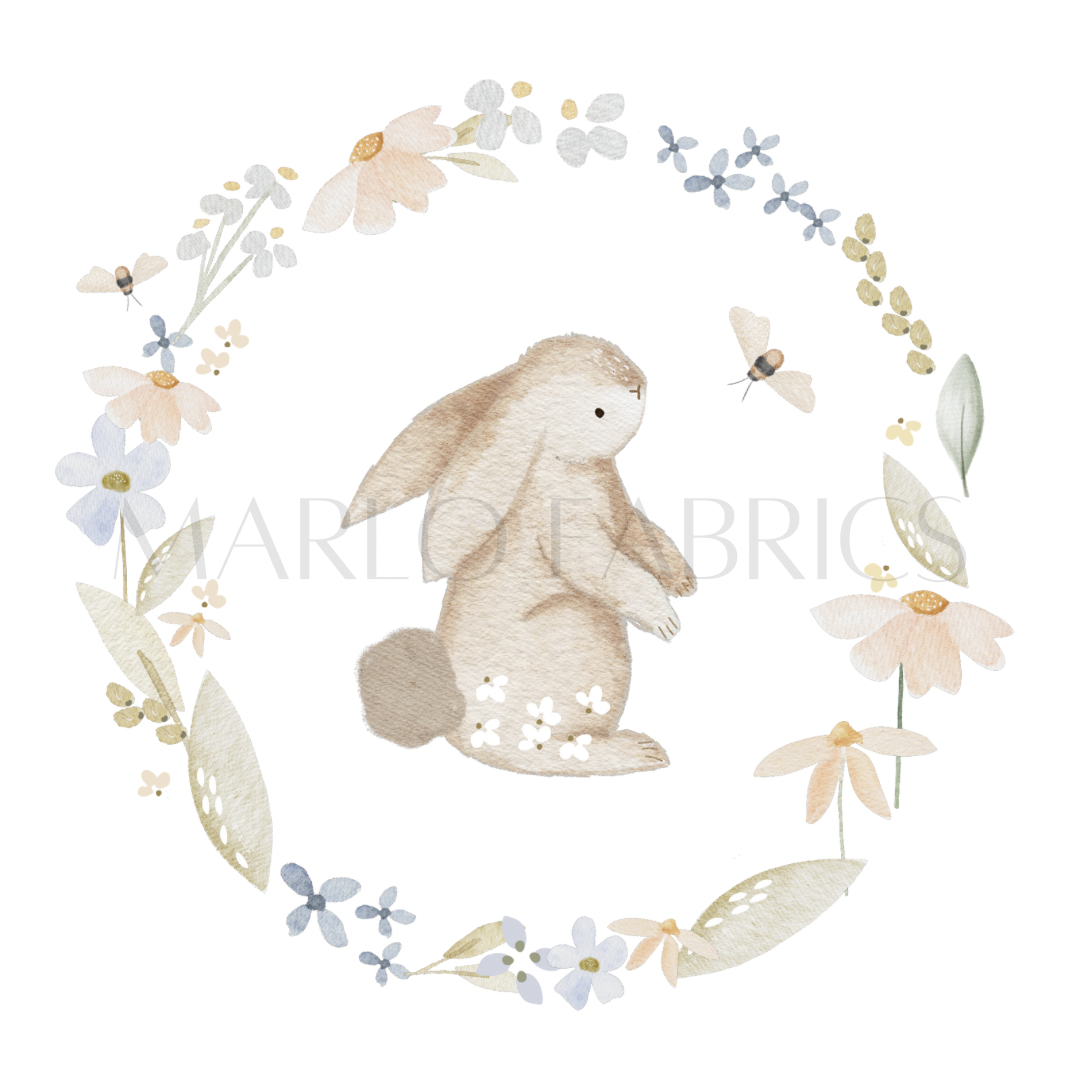 Bunny Wreath - Heat Transfer