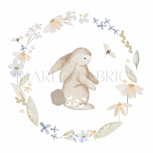 Bunny Wreath - Heat Transfer