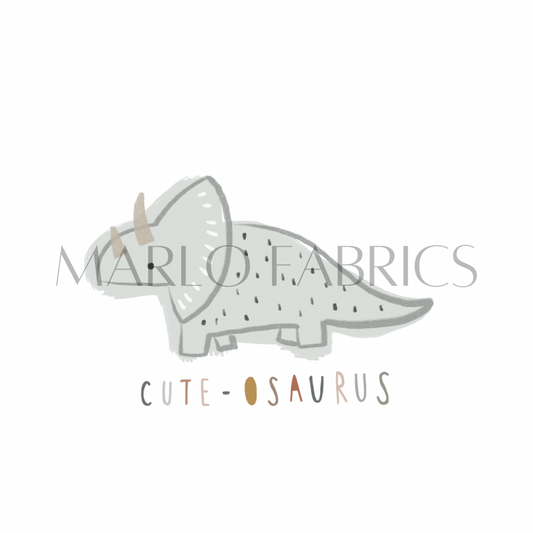 Cute-osaurus - Blue  - Heat Transfer - IN STOCK