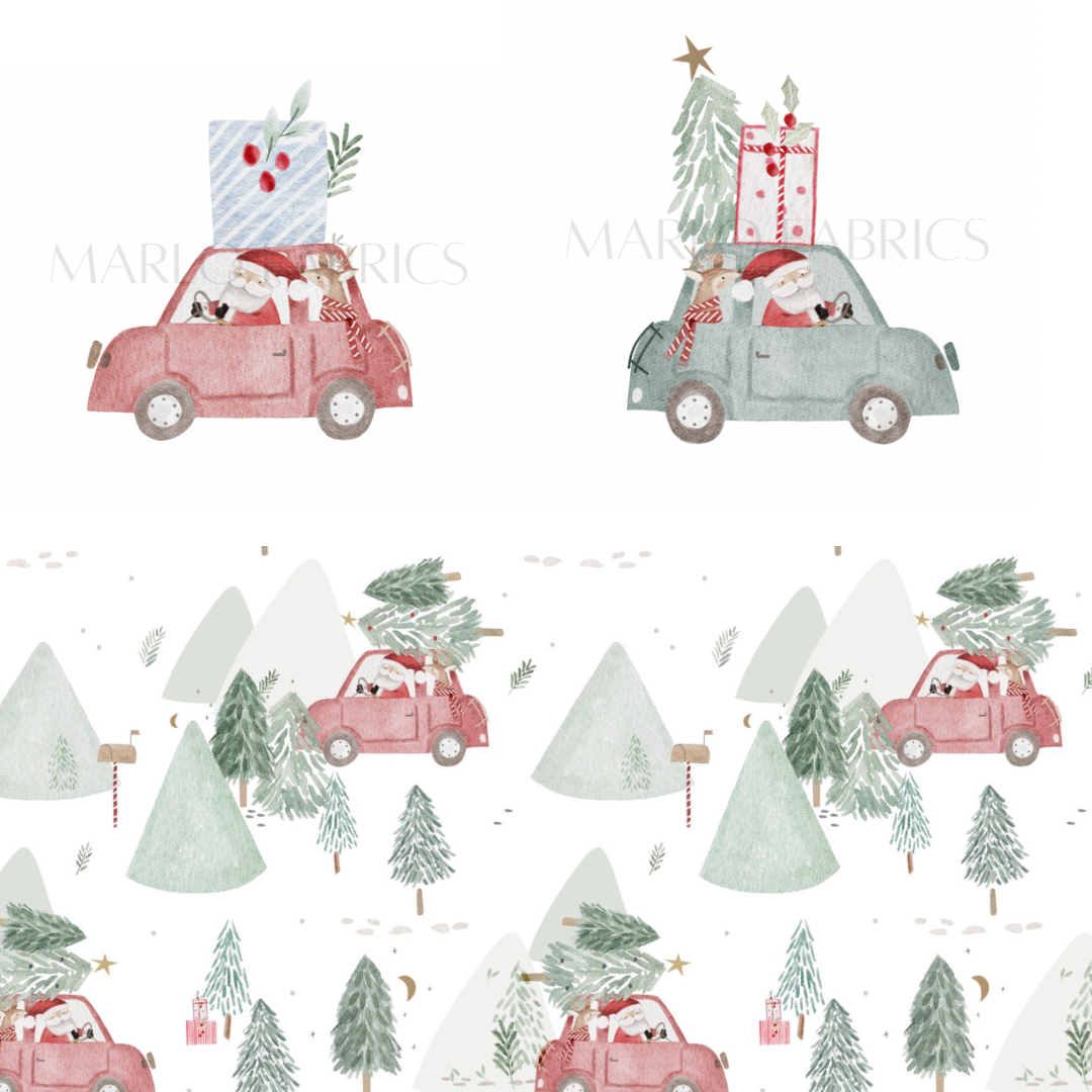 Santas Car - Presents - Heat Transfer