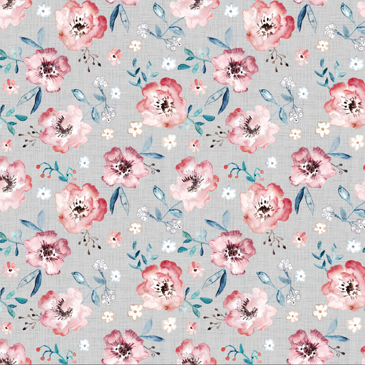 Grey Linen Floral - Pre Order *Exclusive* 78