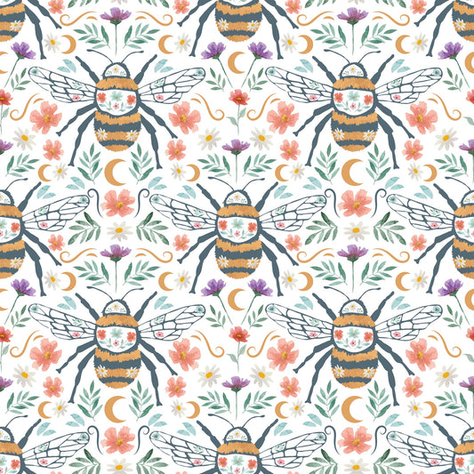 Midsummer Bees - White - Pre Order 96