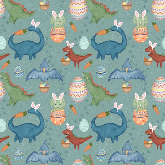 Easter Dinos Teal - Pre Order 110