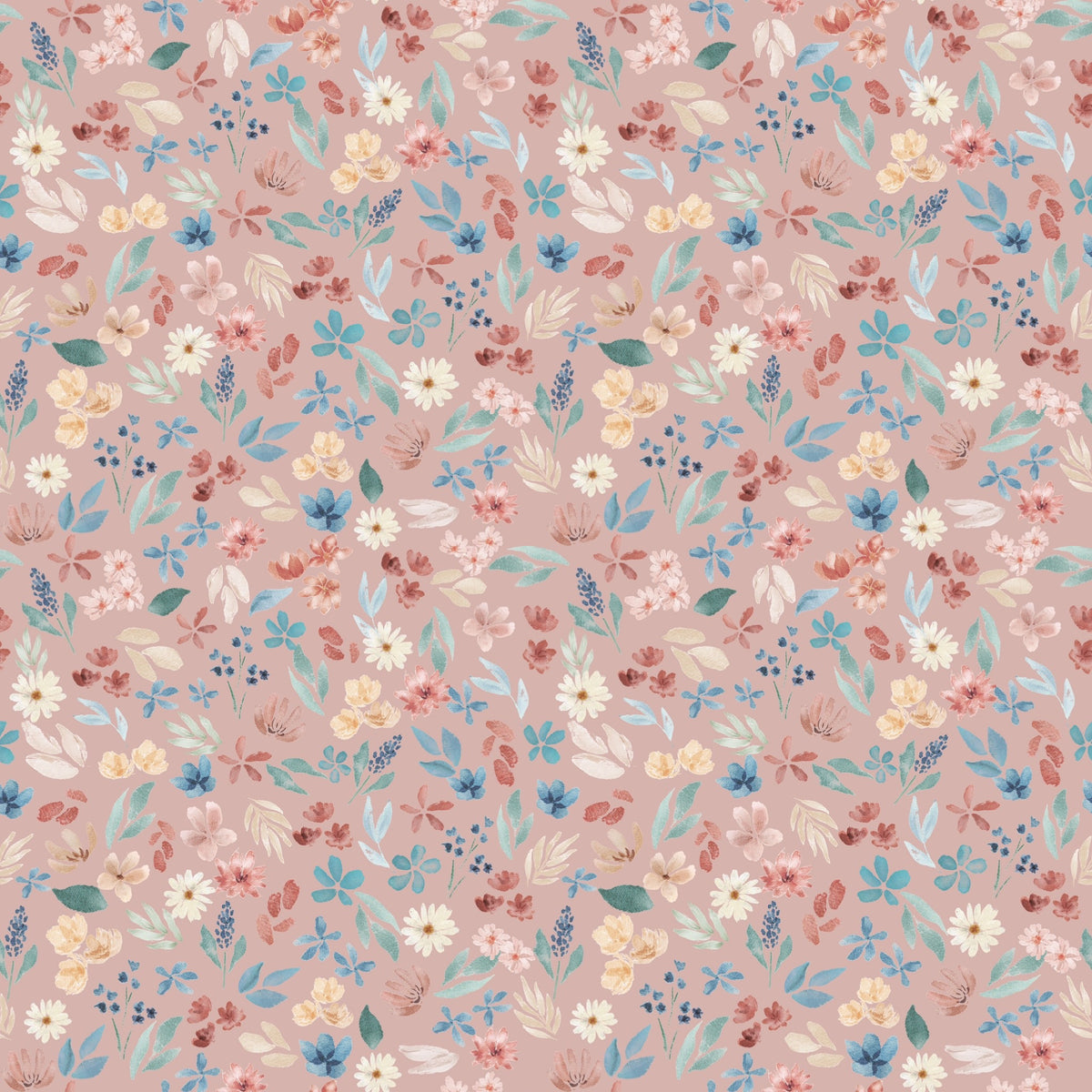 Dusky Pink Ditsy Floral - Pre Order 109