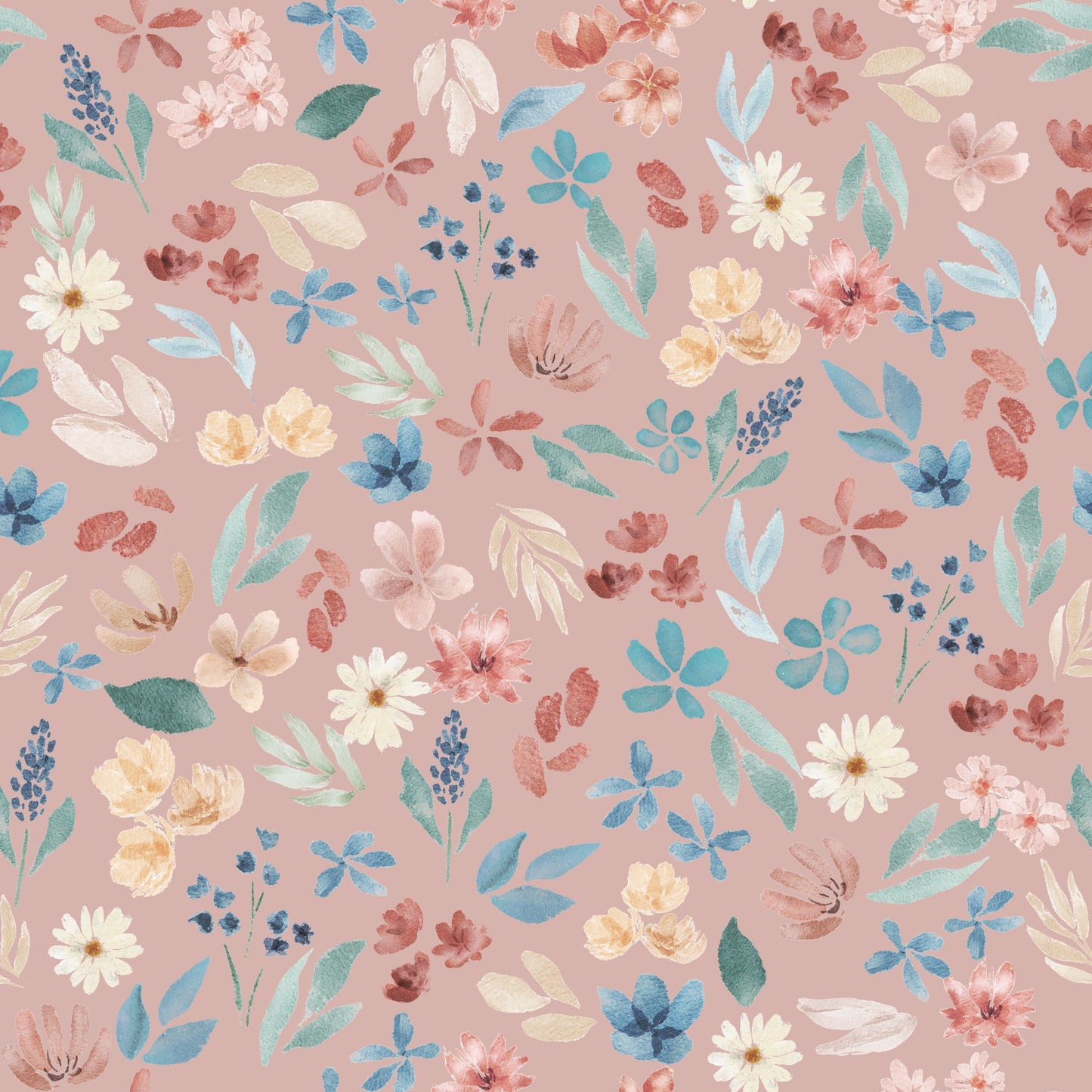Dusky Pink Ditsy Floral - Pre Order 109