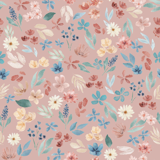 Dusky Pink Ditsy Floral - Pre Order 109